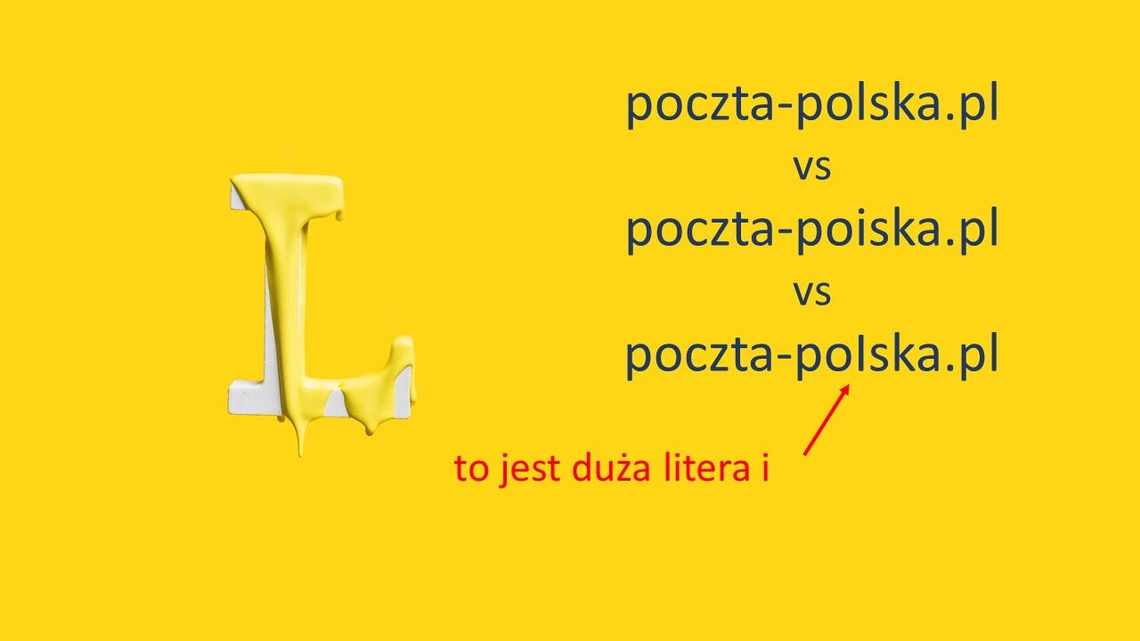 Przykład phishingu